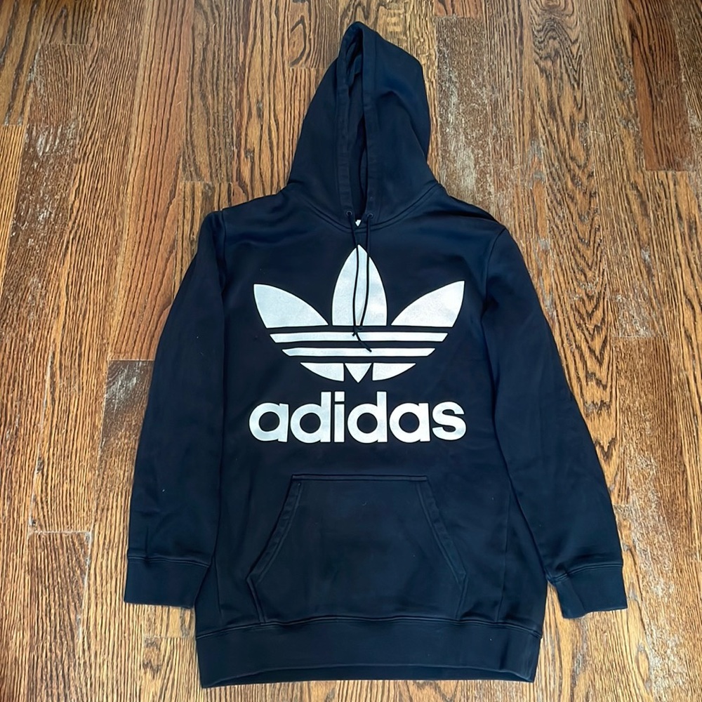 Adidas Black Hoodie with front pocket